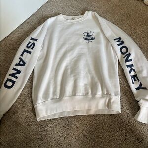 brandy melville/ john galt “monkey island” crewneck